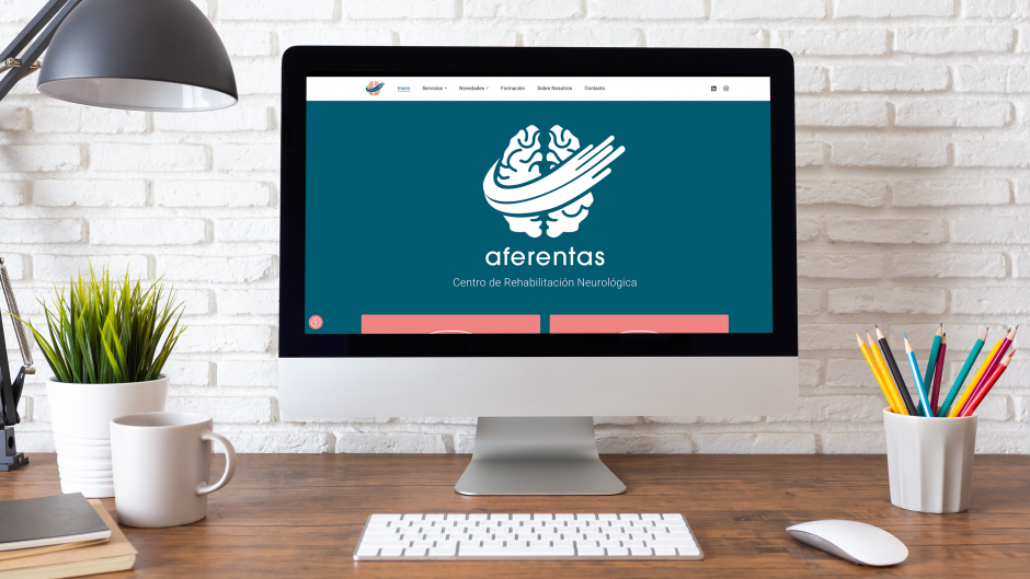 Página Web para Aferentas un centro de rehabilitación neurológica en Asturias hecho por LyBe Creators