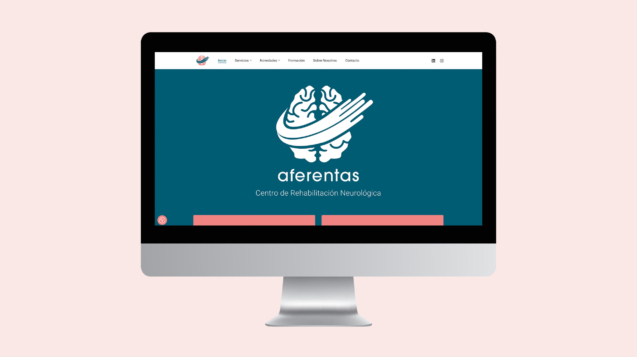 Página Web para Aferentas un centro de rehabilitación neurológica en Asturias hecho por LyBe Creators