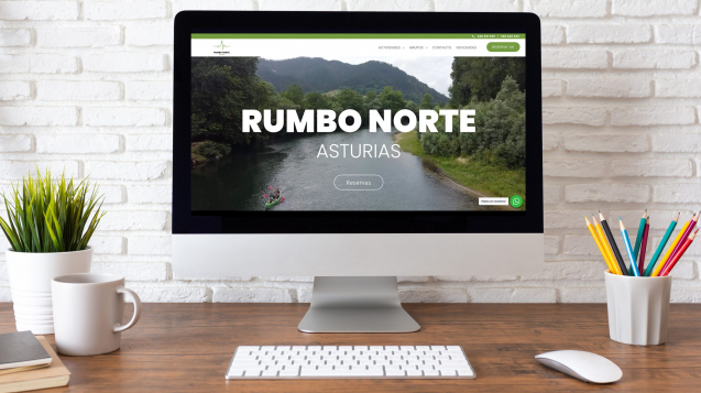 Página Web para "Rumbo Norte" en Asturias hecho por LyBe Creators
